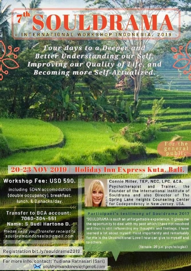 Souldrama in Bali,Spiritual Workshops,group training,psychodrama,training in action methods